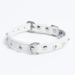 Athens Blingy Dog Collar - Luxurious Genuine Soft Cowhide with Dazzling Replica Diamonds - Image 79