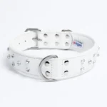 Athens Blingy Dog Collar - Luxurious Genuine Soft Cowhide with Dazzling Replica Diamonds - Image 84