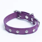 Athens Blingy Dog Collar - Luxurious Genuine Soft Cowhide with Dazzling Replica Diamonds - Image 89