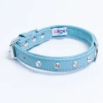 Athens Blingy Dog Collar - Luxurious Genuine Soft Cowhide with Dazzling Replica Diamonds - Image 106