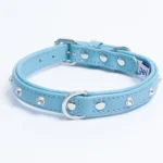 Athens Blingy Dog Collar - Luxurious Genuine Soft Cowhide with Dazzling Replica Diamonds - Image 105