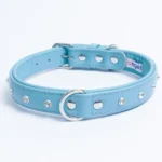 Athens Blingy Dog Collar - Luxurious Genuine Soft Cowhide with Dazzling Replica Diamonds - Image 110