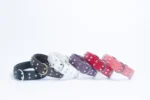 Athens Blingy Dog Collar - Luxurious Genuine Soft Cowhide with Dazzling Replica Diamonds - Image 120