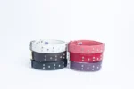 Athens Blingy Dog Collar - Luxurious Genuine Soft Cowhide with Dazzling Replica Diamonds - Image 121