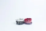 Athens Blingy Dog Collar - Luxurious Genuine Soft Cowhide with Dazzling Replica Diamonds - Image 122