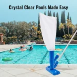 VEVOR Portable Pool Vacuum - Handheld Pool Cleaner with 3 Scrub Brushes & 56' Pole - Image 3