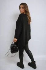 Asymmetric Oversized Knitted Jumper - Stylish, Cozy & Perfect for Everyday Wear - Image 6