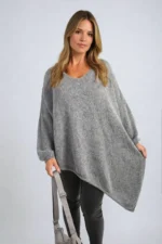 Asymmetric Oversized Knitted Jumper - Stylish, Cozy & Perfect for Everyday Wear - Image 9