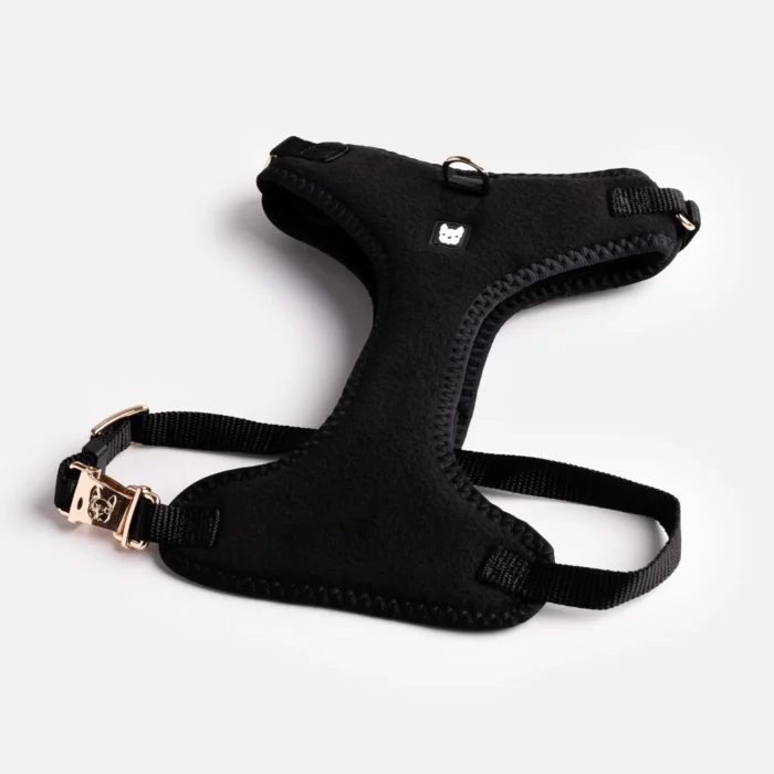 Aquafleece Dog Harness - Black | Water-Resistant Adjustable Harness for Dogs - Image 2