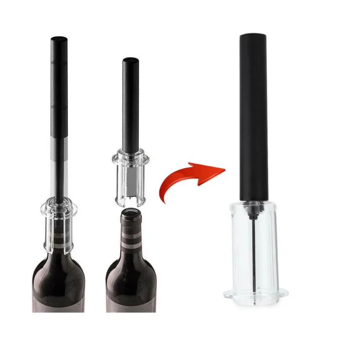 Pour And Preserve 4-Piece Wine Lover's Set - Foil Cutter, Air Wine Opener, Aerator & Wine Stopper - Ideal Gift! - Image 4