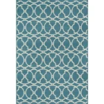 Contemporary Rectangle Area Rug, Blue, 2'3" X 4'6" - Durable & Stylish Indoor/Outdoor Rug - Image 5