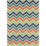 Contemporary Rectangle Area Rug, Multi, 2'3" X 4'6" - Elegant Indoor/Outdoor Flatweave Rug - Image 5