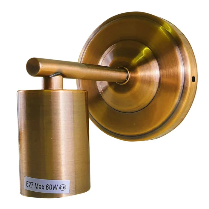 Vintage Industrial Retro Metallic Sconce Wall Light Lamp - E27 Base, Copper Finish - Image 6