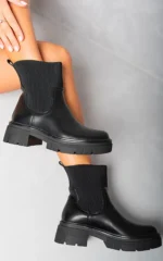 Chelsea Chunky Ankle Boots - Stylish & Comfortable Women's Footwear for All Seasons - Image 2