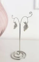 Elegant Gold Embellished Earrings - Radiant Sparkle for Every Occasion - Image 2