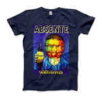 Absente Vintage Absinthe Liquor Advertisement with Van Gogh T-Shirt - Artistic & Comfortable
