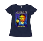 Absente Vintage Absinthe Liquor Advertisement with Van Gogh T-Shirt - Artistic & Comfortable - Image 5