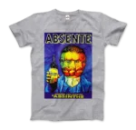 Absente Vintage Absinthe Liquor Advertisement with Van Gogh T-Shirt - Artistic & Comfortable - Image 12