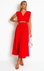 Elegant Pleated Maxi Dress Stylish & Comfortable for Any Occasion - Image 17