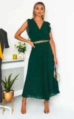 Elegant Pleated Maxi Dress Stylish & Comfortable for Any Occasion - Image 23