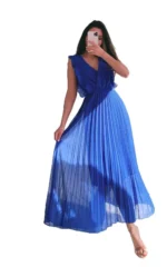 Elegant Pleated Maxi Dress Stylish & Comfortable for Any Occasion - Image 6