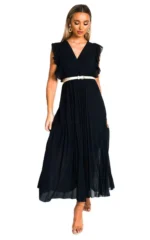 Elegant Pleated Maxi Dress Stylish & Comfortable for Any Occasion - Image 10