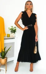 Elegant Pleated Maxi Dress Stylish & Comfortable for Any Occasion - Image 12