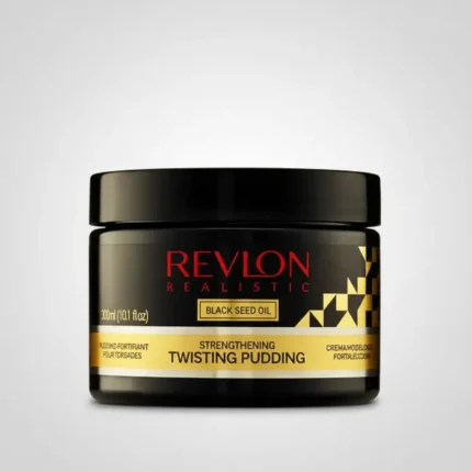Revlon Realistic Black Seed Oil Twisting Pudding - Flake-Free, Strengthening, 300ml | Style & Strengthen Your Hair