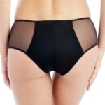 Addiction Nouvelle Basic Semi Sheer Boyshorts | Sexy Women's Panties - Black Lingerie