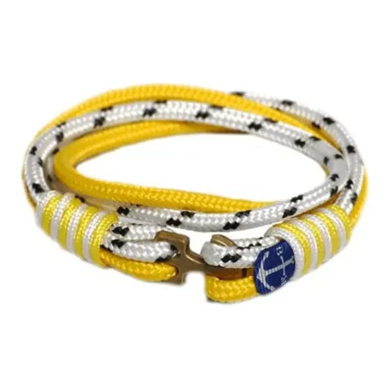 Poseidon Nautical Bracelet - Elegant Handmade Sailor's Bracelet with Bronze Anchor | Bran Marion Jewelry