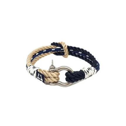 Poseidon Nautical Bracelet - Premium Sailing Ropes & Stainless Steel Shackle - Unisex Design