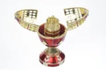 Luxurious Handmade Red Russian Egg Trinket Box with Austrian Crystals & 24K Gold Plating Elegant and Unique Collectible - Image 6