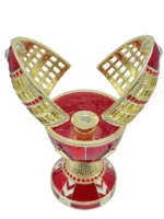 Luxurious Handmade Red Russian Egg Trinket Box with Austrian Crystals & 24K Gold Plating Elegant and Unique Collectible - Image 11