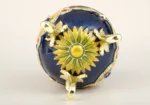Blue Colorful Russian Egg - Handmade Enamel Trinket Box with Austrian Crystals & 24K Gold Plating - Image 8