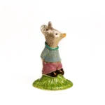 Handmade Baby Boy Mouse Enamel Trinket Box with Austrian Crystals - Keren Kopal