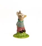 Handmade Baby Boy Mouse Enamel Trinket Box with Austrian Crystals - Keren Kopal