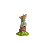Handmade Baby Boy Mouse Enamel Trinket Box with Austrian Crystals - Keren Kopal - Image 4