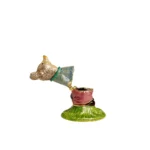 Handmade Baby Boy Mouse Enamel Trinket Box with Austrian Crystals - Keren Kopal - Image 5