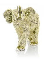 Silver Elephant Limited Edition - Hand-Plated with 925 Silver & Austrian Crystals by Keren Kopal - Image 4