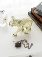 Silver Elephant Limited Edition - Hand-Plated with 925 Silver & Austrian Crystals by Keren Kopal - Image 6