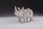 Luxury Enamel Painted Rhino Trinket Box with Austrian Crystals - Handcrafted by Keren Kopal - Image 11