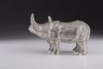 Luxury Enamel Painted Rhino Trinket Box with Austrian Crystals - Handcrafted by Keren Kopal - Image 12