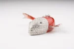 Keren Kopal Red & Silver Fish Trinket Box - Handcrafted Marine Life Jewelry Box - Image 3
