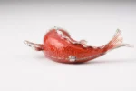 Keren Kopal Red & Silver Fish Trinket Box - Handcrafted Marine Life Jewelry Box - Image 4