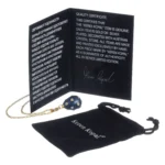 Elegant Blue Egg Pendant Gold Necklace - Handcrafted with Austrian Crystals & 24K Gold Plating - Image 2