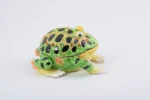 Handcrafted Black Spotted Toad Trinket Box with Austrian Crystals, Enamel Painted, 24K Gold Plated, Magnetic Closure, Gift Box Included - Image 3