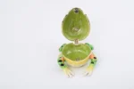 Handcrafted Black Spotted Toad Trinket Box with Austrian Crystals, Enamel Painted, 24K Gold Plated, Magnetic Closure, Gift Box Included - Image 8