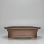 21cm Unglazed Oval Bonsai Pot - 21x18x6cm Brown | Perfect for Bonsai Enthusiasts