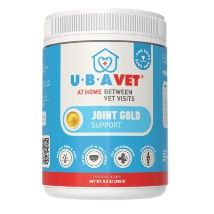 UBAVET Joint Gold Joint Care Powder for Dogs & Cats - Advanced Joint Support, 8.8 oz (250g)