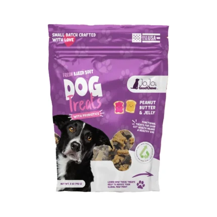 Fresh Baked Peanut Butter and Jelly Soft Dog Chew Treats (2-Pack) - Delicious and Healthy Treats for Dogs